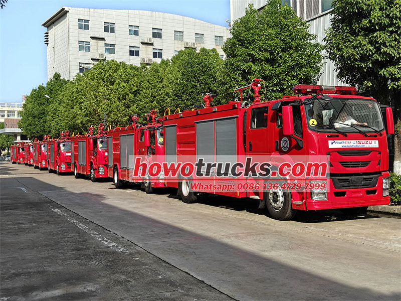 ISUZU GIGA 4X dry powder fire truck export
