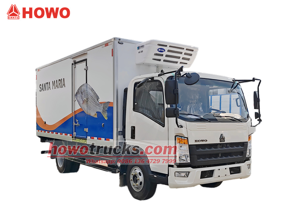 HOWO 5tons light refrigerator truck