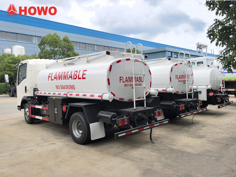 HOWO mobile fuel bowser truck