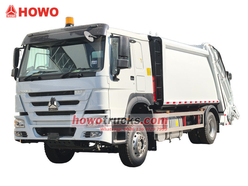 Camión compactador de basura Howo RHD de 14 m³