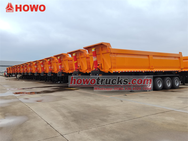 50 units dumper trailer are ready for shipment