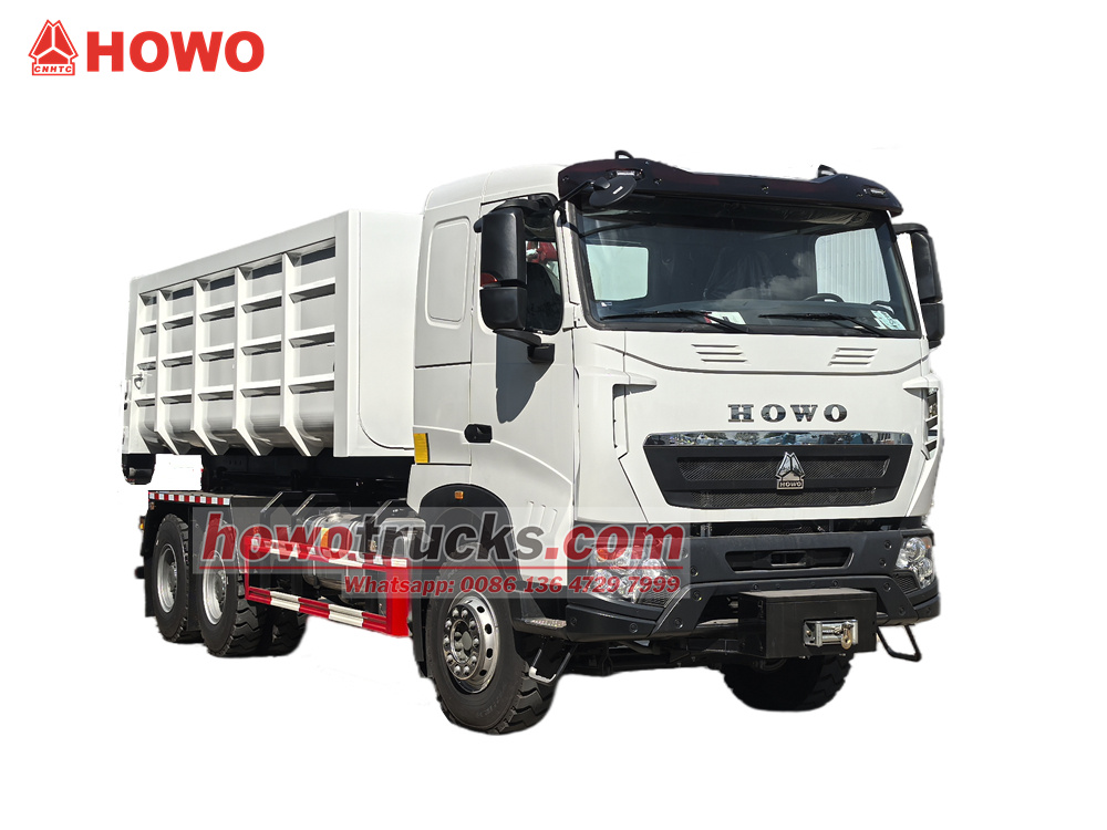 Howo T7H roll on roll off garbage truck