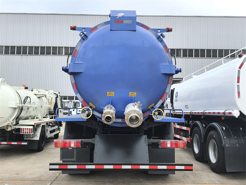 cesspit emptier rear discharge valve