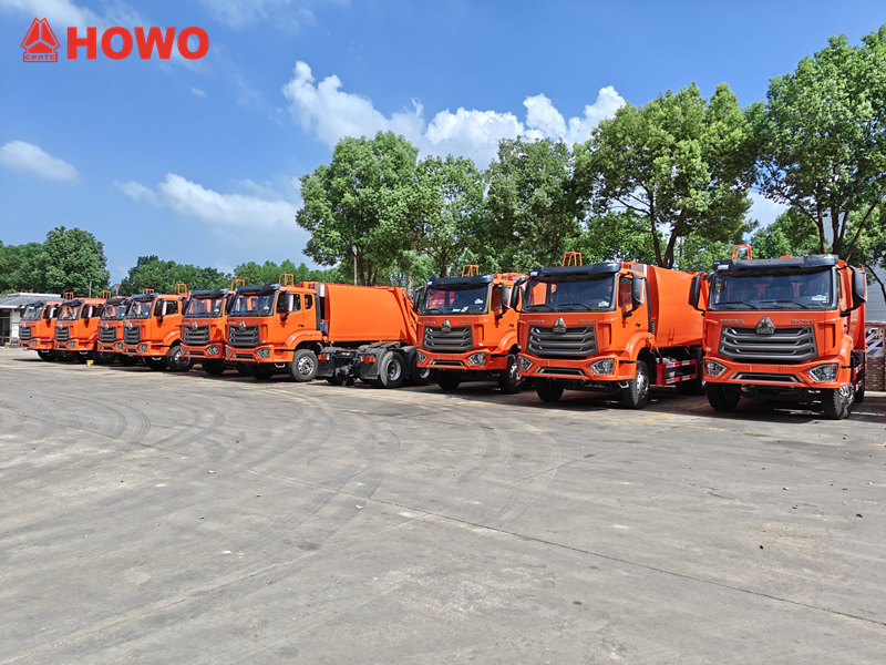 SINOTRUK HOWO rear loader trucks for export