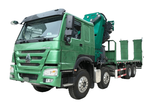 Camión grúa articulada Howo