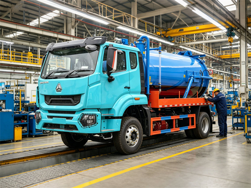 HOWO M7 vacuum sewage tank truck