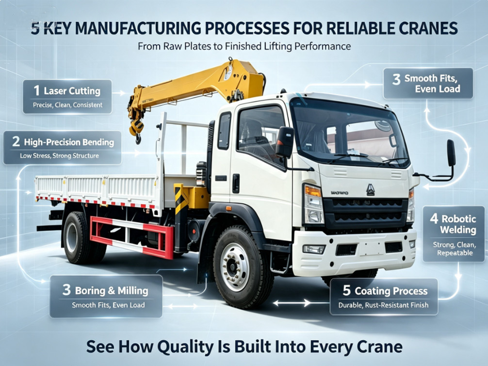 HOWO crane lorry truck